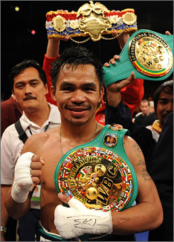 Manny Pacquiao's Winning Belts